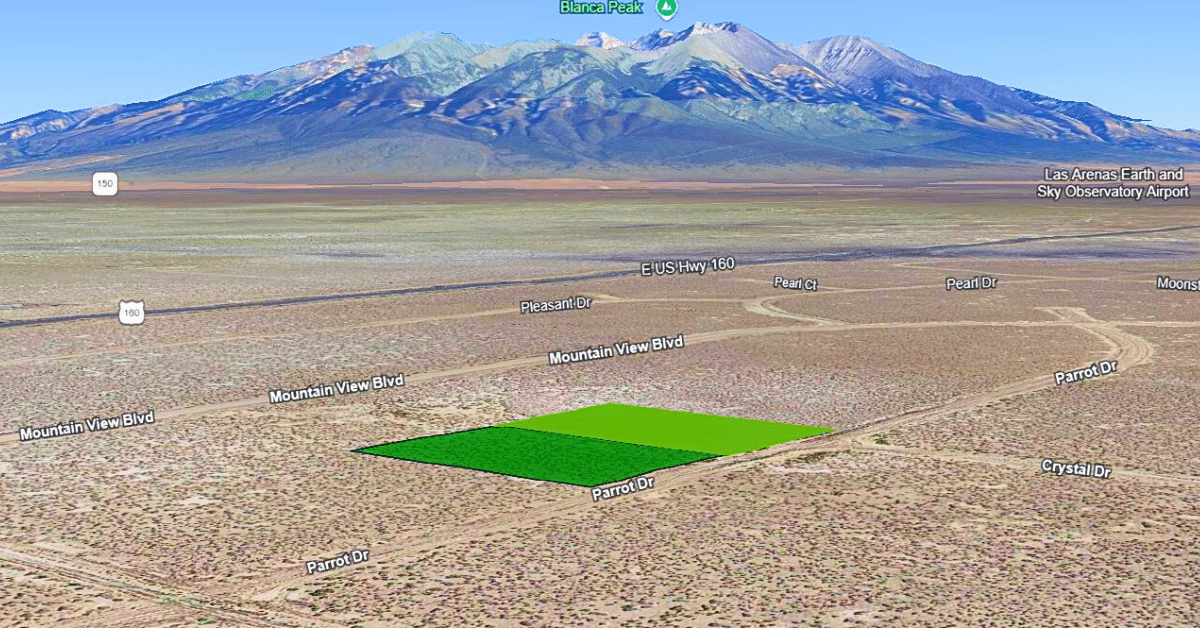 2.58 Acres Land for Sale in Alamosa, Colorado​