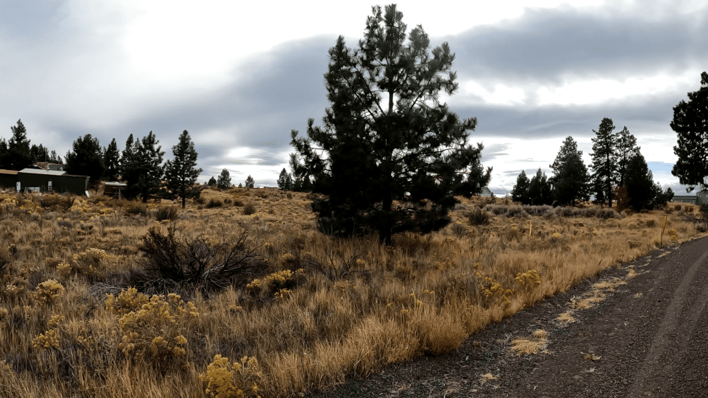 Owner-financed hilly lot in Chiloquin, Oregon with RV camping allowed