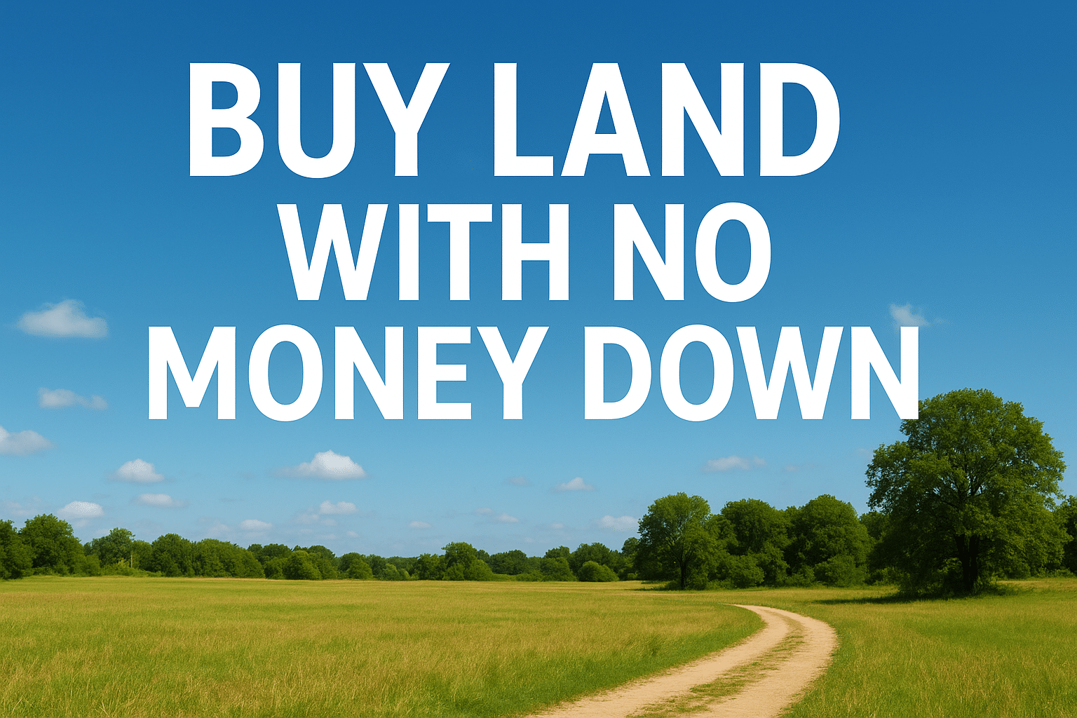 How to buy land with no money