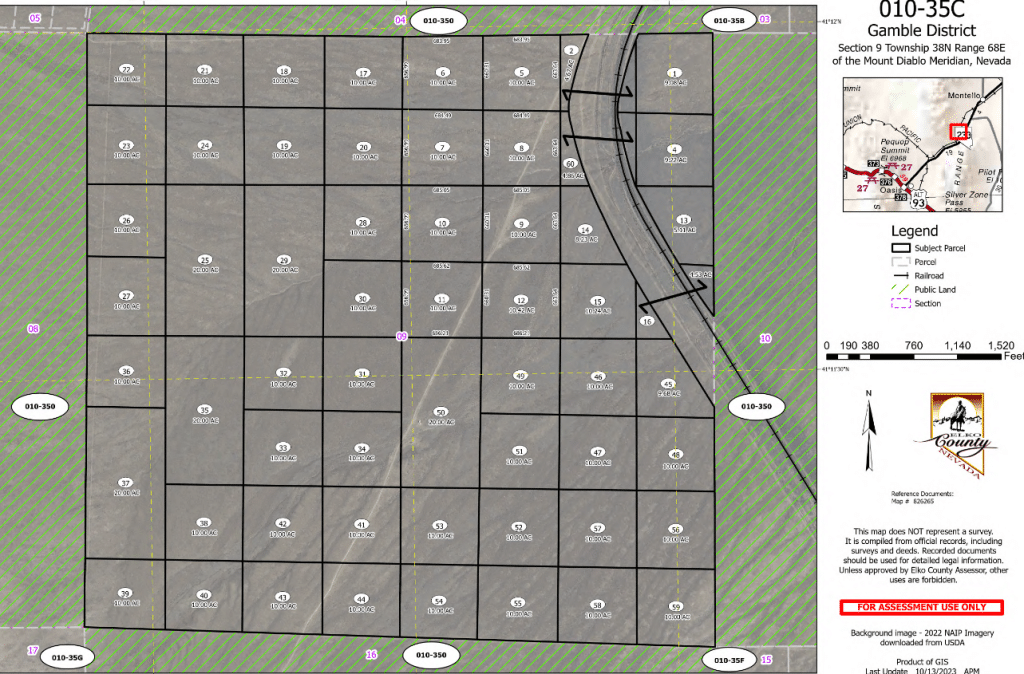 Owner-financed land sale: 10 acres in Montello, Nevada grassland