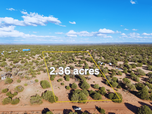 2.36 Acre Double Lot for Sale in Snowflake, Arizona, surrounded by Juiper Trees for Shade and Privacy, with Power Right at the Road.