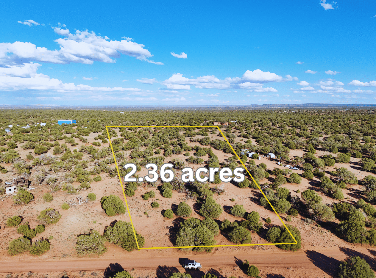 2.5 acres (3) 2.36 Acre Double Lot for Sale in Snowflake, Arizona, surrounded by Juiper Trees for Shade and Privacy, with Power Right at the Road.