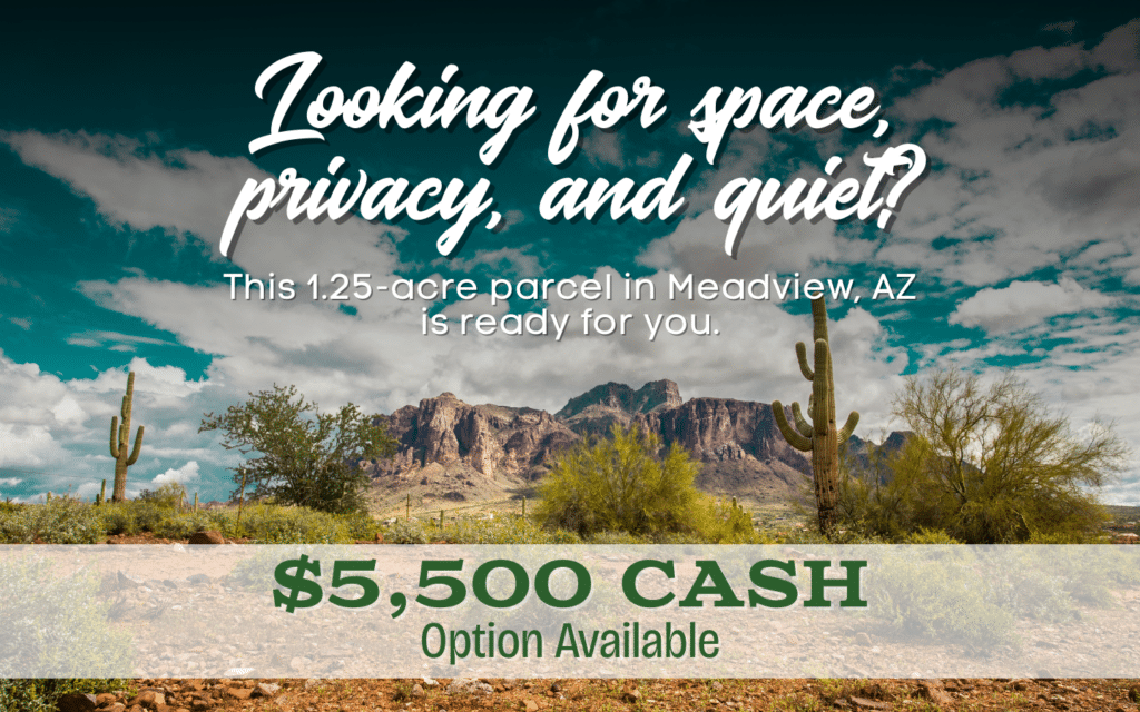 1.25 Acres in Meadview, Arizona – Own Land for Low Monthly Payments