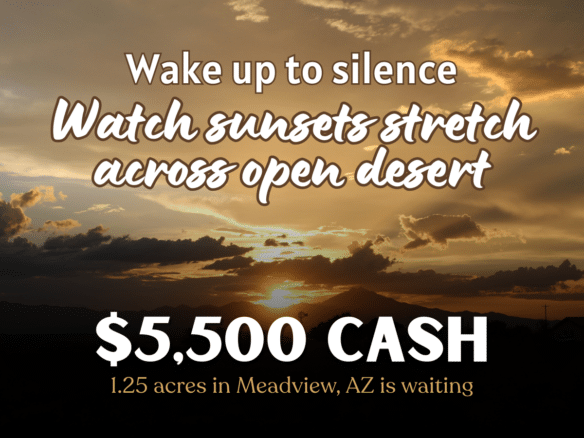 1.25 Acres of Land for Sale in Meadview, Arizona that's Great for Camping, RV's, a Weekend Getaway, or a Forever Home.