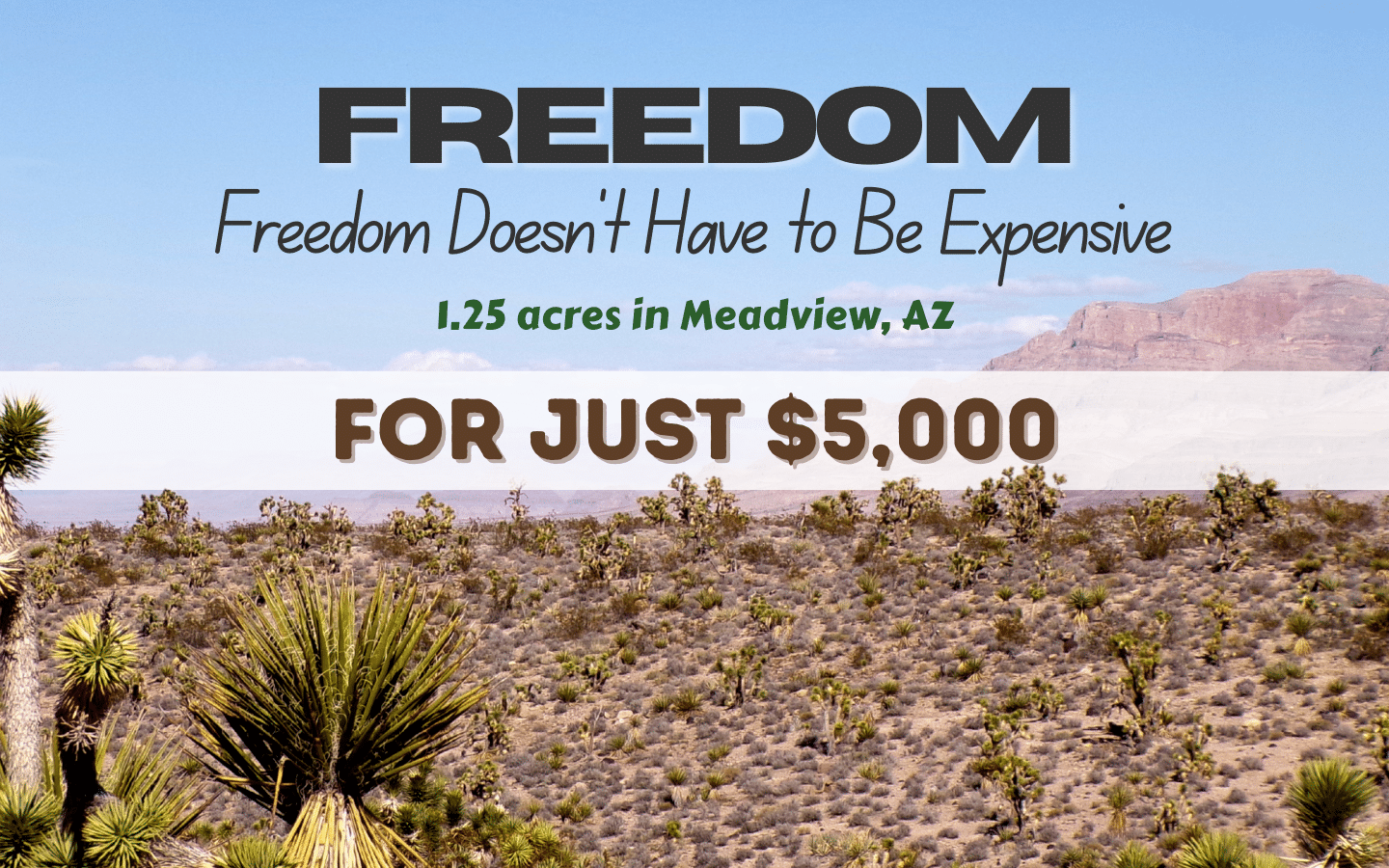 338-08-129 – Freedom Doesn’t Have to Be Expensive (Landapaloozas) (1) 1.25 Acres Land for Sale in Meadview, Arizona that's perfect for camping, weekend trips, or holding onto land for future use.