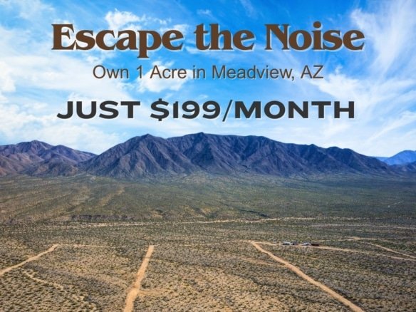 1 Acre Land for Sale in Meadview, Arizona thats Perfect for Camping on the Weekends, or Off Grid Use.