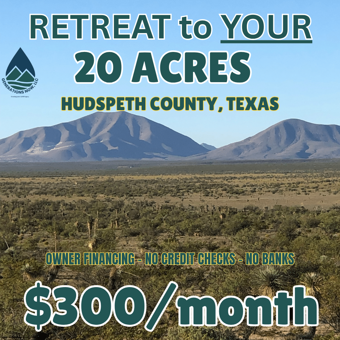 Hudspeth County_TX main HOT SALE!!! 20 Acres of Texas Freedom … We Just Dropped the Price 13%!!!
