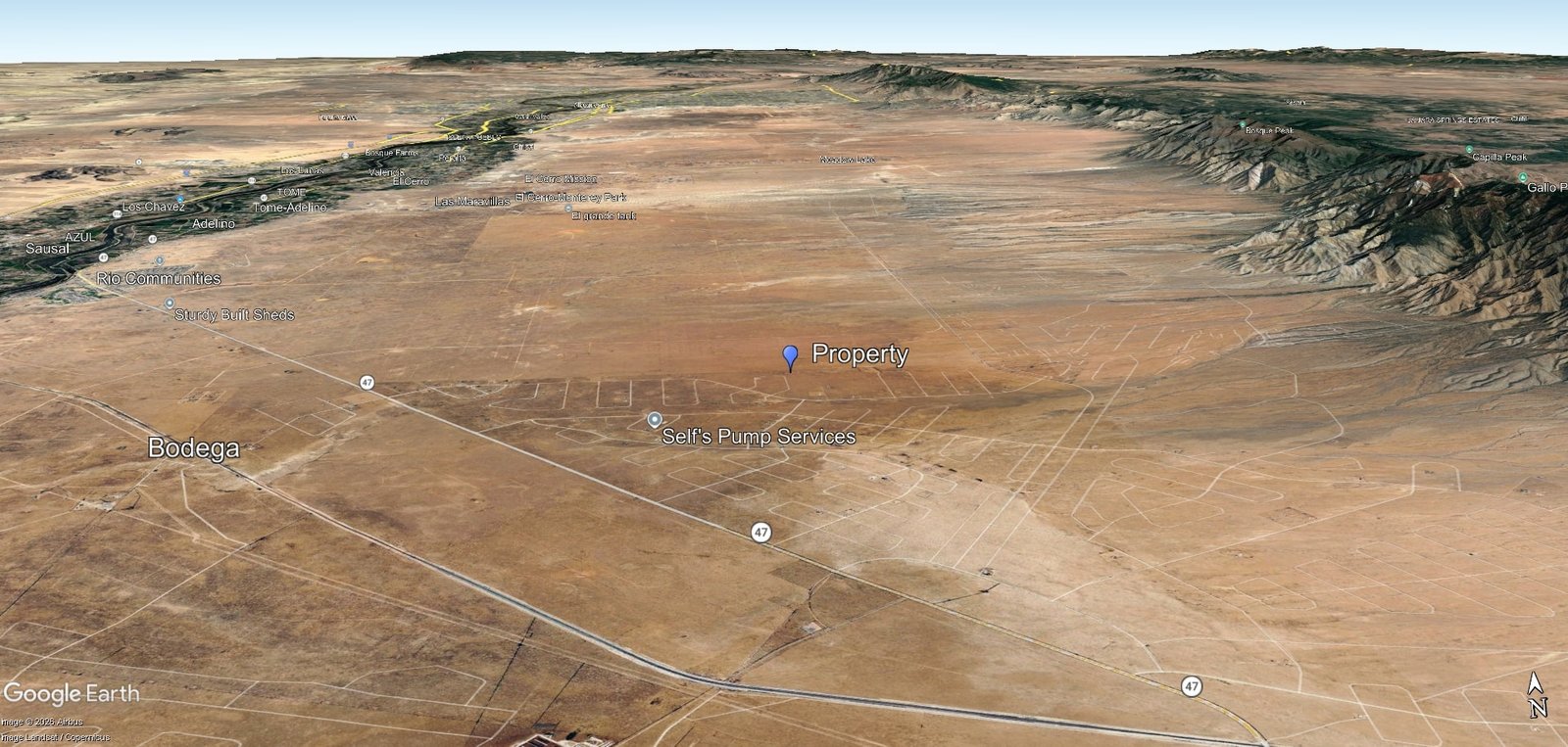 LFL-131APN1017022233190000100_aerial 14.4 Acre of Land For Sale Near Belen, New Mexico with Adjacent Lot Available