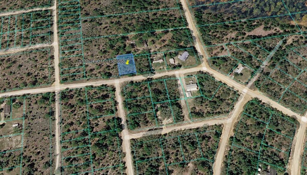 Flat, treed residential lot in Putnam County, Florida listing