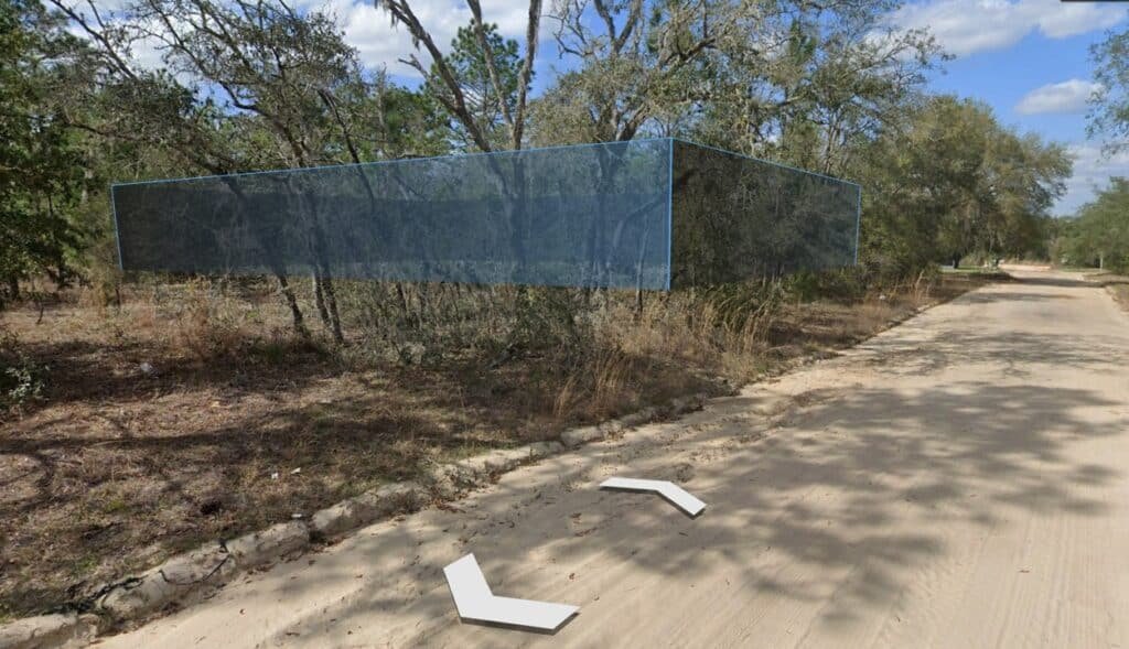 Mobile home-allowed lot in Putnam County, Florida for sale