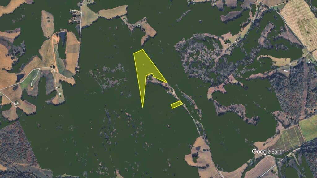 Lawrenceburg, TN acreage with buildable homesite, water features and timbered terrain