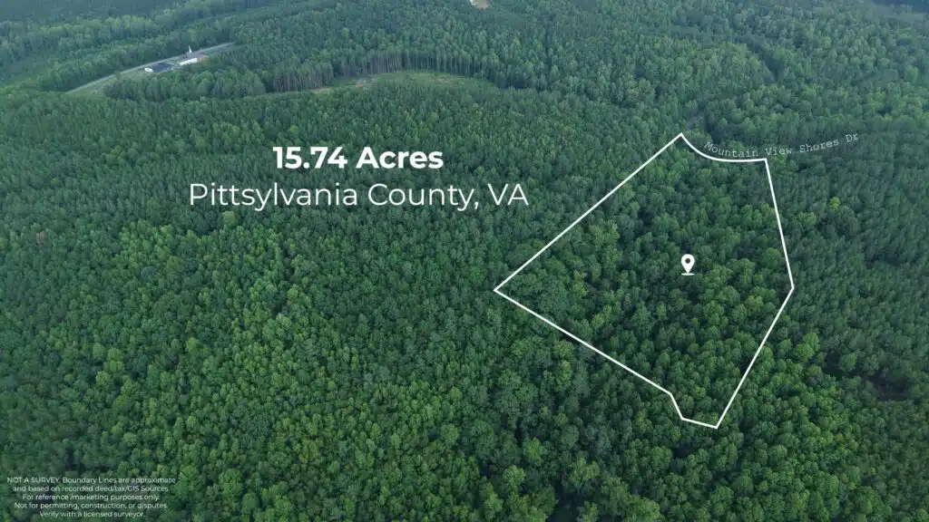 Price Reduced: 15.74 Acres Private Woodland Retreat – Pittsylvania County, VA
