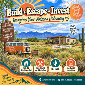 Level 0.83 acre parcel in Sunsites Pearce AZ - dirt road access - photo 3