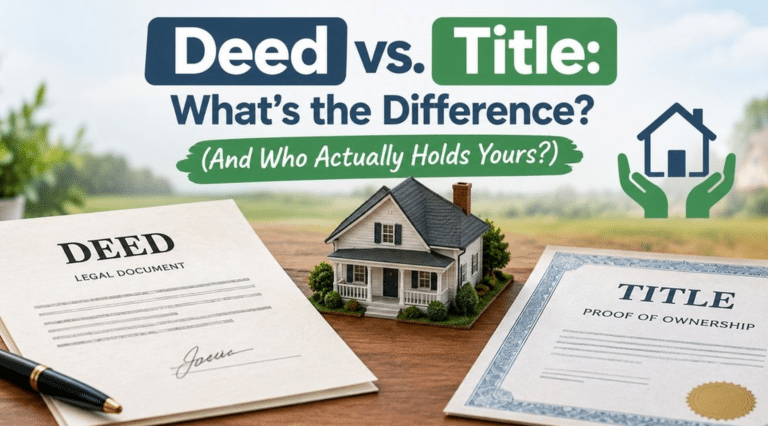 Deed vs. Title: What’s the Difference? (And Who Actually Holds Yours?)