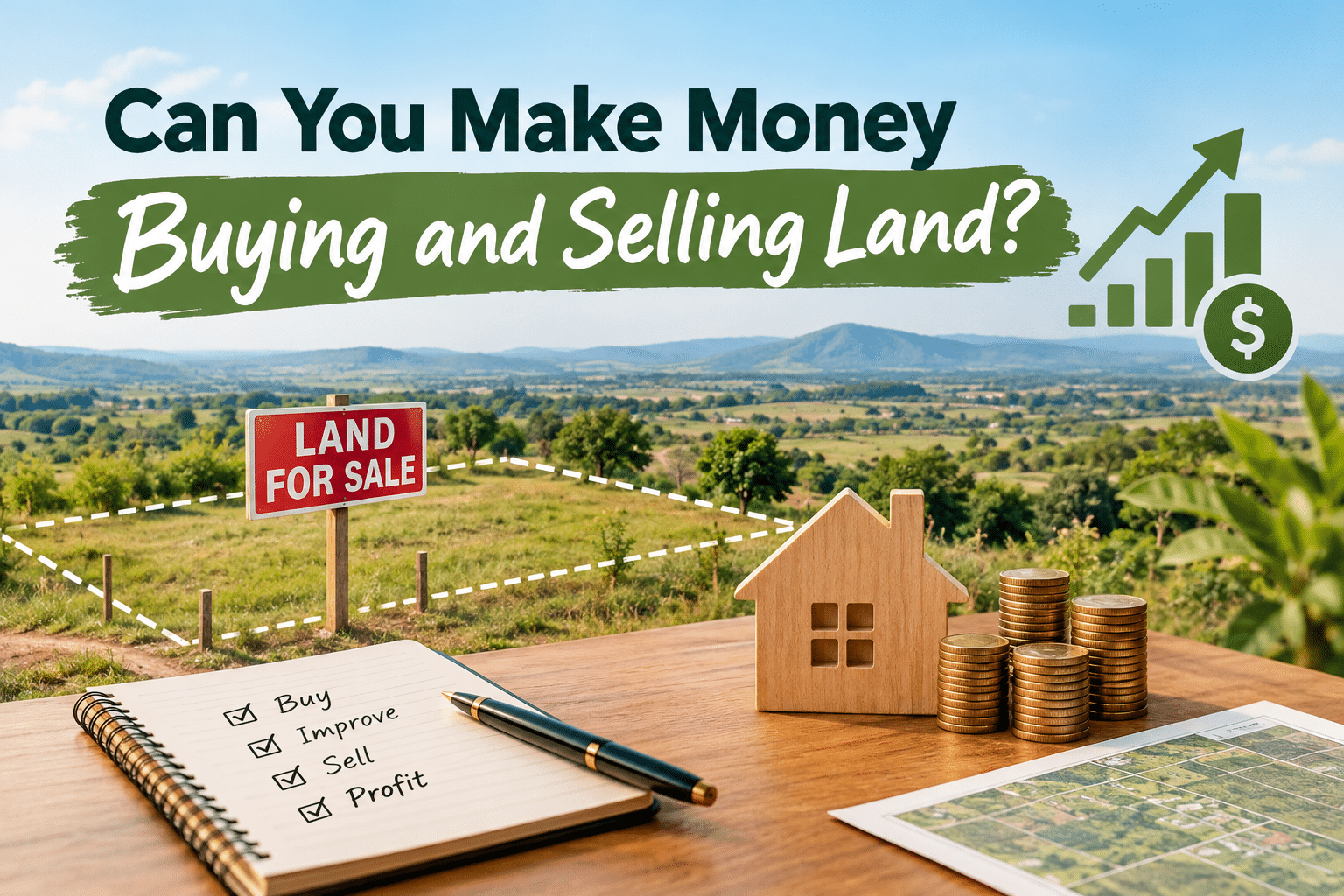 buying and selling land for profit