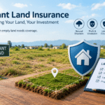 Vacant land insurance protecting an undeveloped property from risks like damage, theft, and liability.